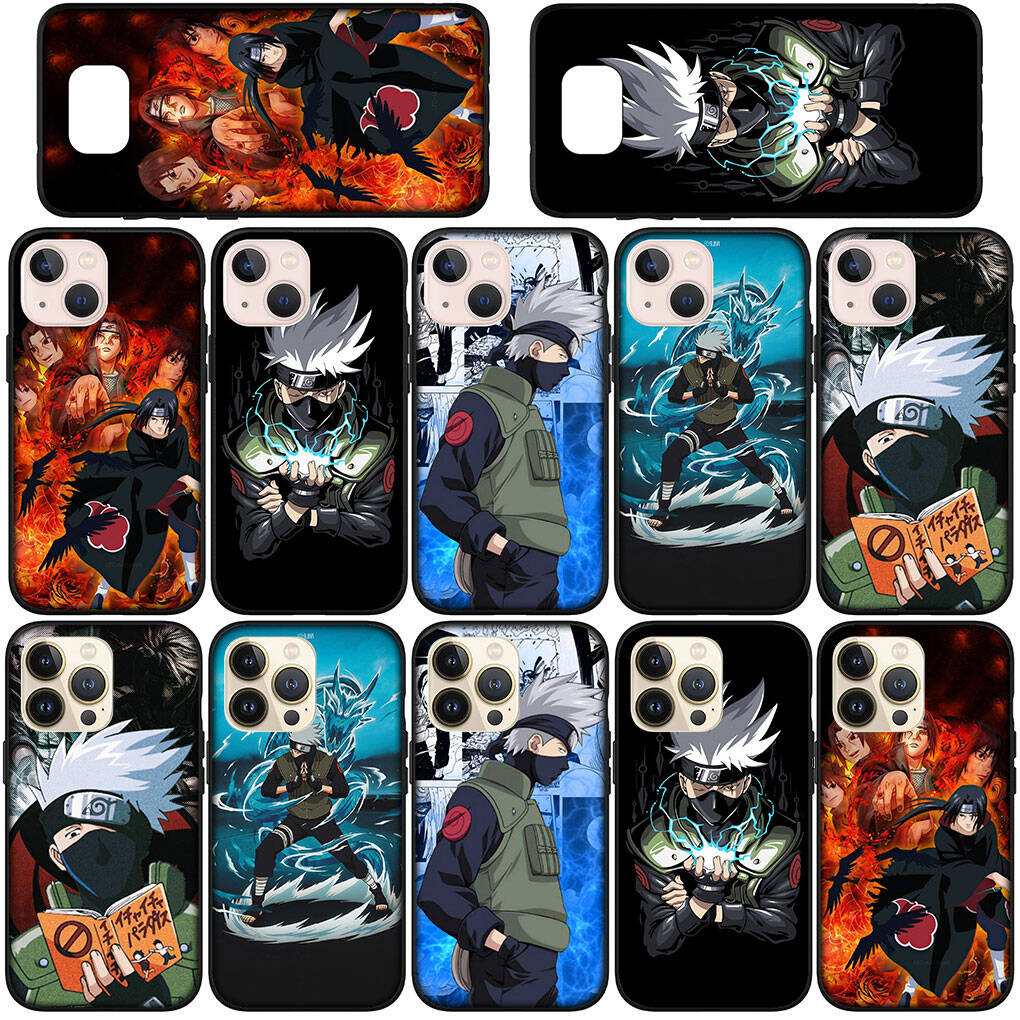 Phone Case for iPhone 17 15 16 Plus Redmi Note 14 12 11 13 Pro Max Huawei P30 P20 Lite OPPO A60 A40 A80 A18 A16 A54 Kakashi Anime Itachi Naruto Cover