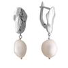 Silver Earrings with Natural Baroque Pearls 28.881ct (2055914)
