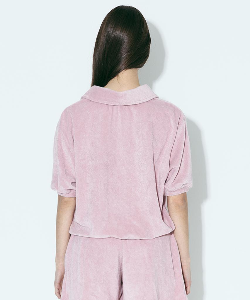 AGENT PEEK Agp Terry Polo Half Shirt (W) Pink