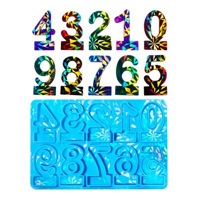 3D подсвечник силиконовая форма декоративная цифра подставка для свечи формы гипсовый подсвечник форма украшения дома формы