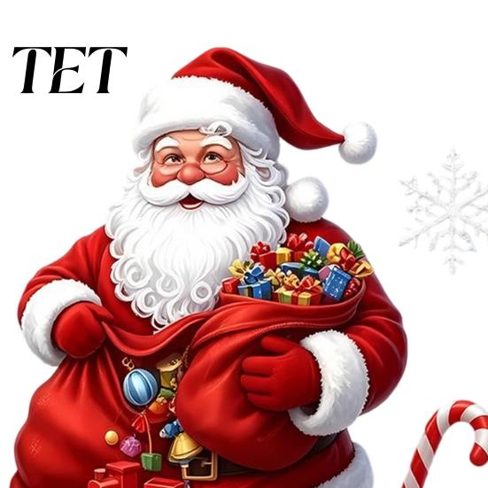 Holiday Glass Stickers Santa Claus Window Static Sticker, Reusable Waterproof PVC Christmas Decal, Decorative Festive Home Decor HD Printing