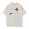 Washed Vintage Funny Yoshitomo Nara No T Shirt Men Women Casual Humor Tshirt Male Cotton Oversized Short Sleeve Tees Streetwear