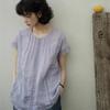 Summer French Stitched Sleeveless Cool Shirts Casual Loose Sheer Sunscreen Simple Shirts Women