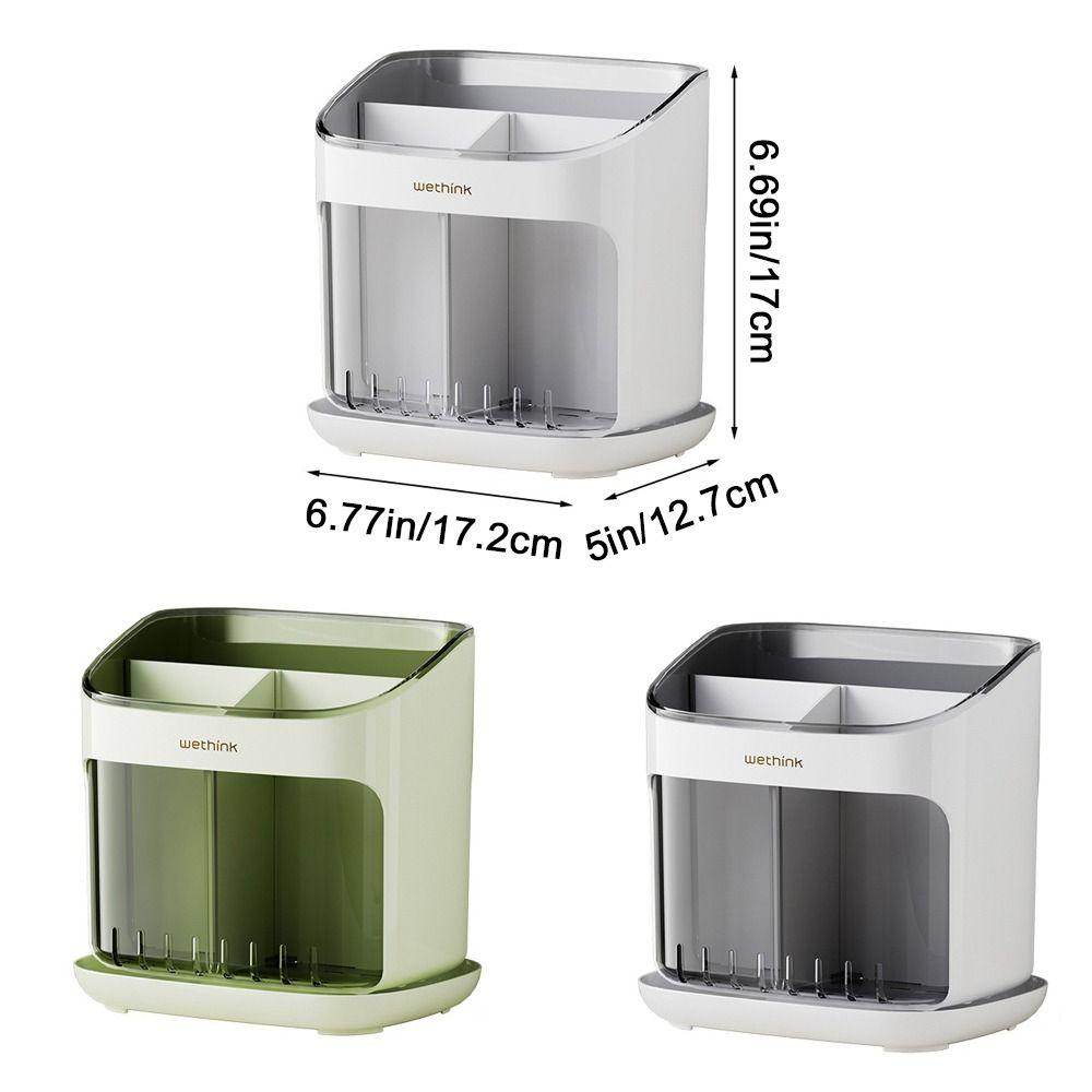 Large Capacity Chopstick Cage Plastic Cutlery Organizer Creative Chopsticks Storage Box  Kitchen