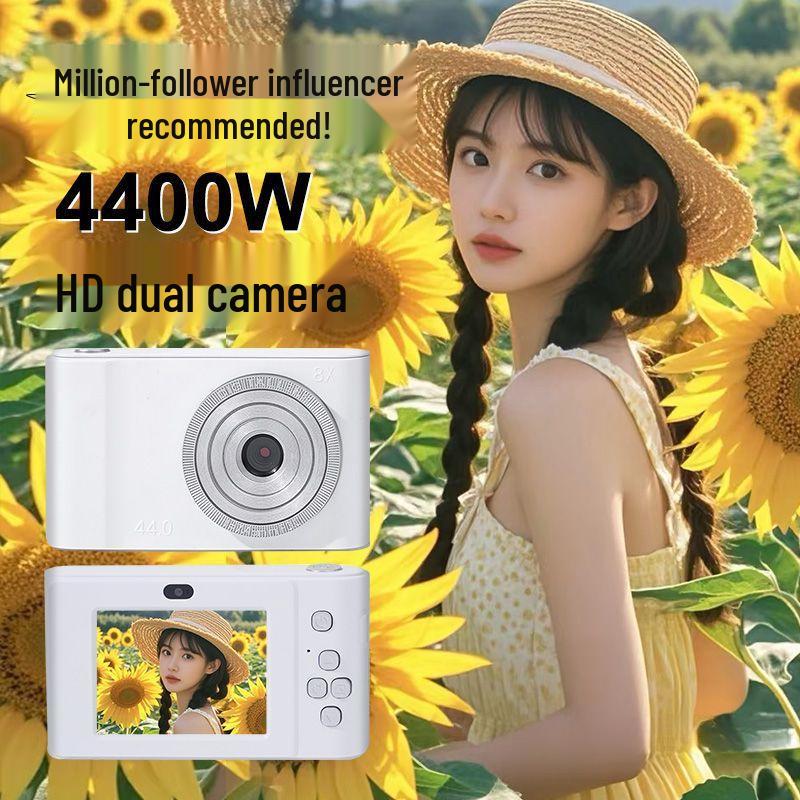 Retro HD Dual-Camera: Cute & Portable Digital Camera for Students and Travelers
