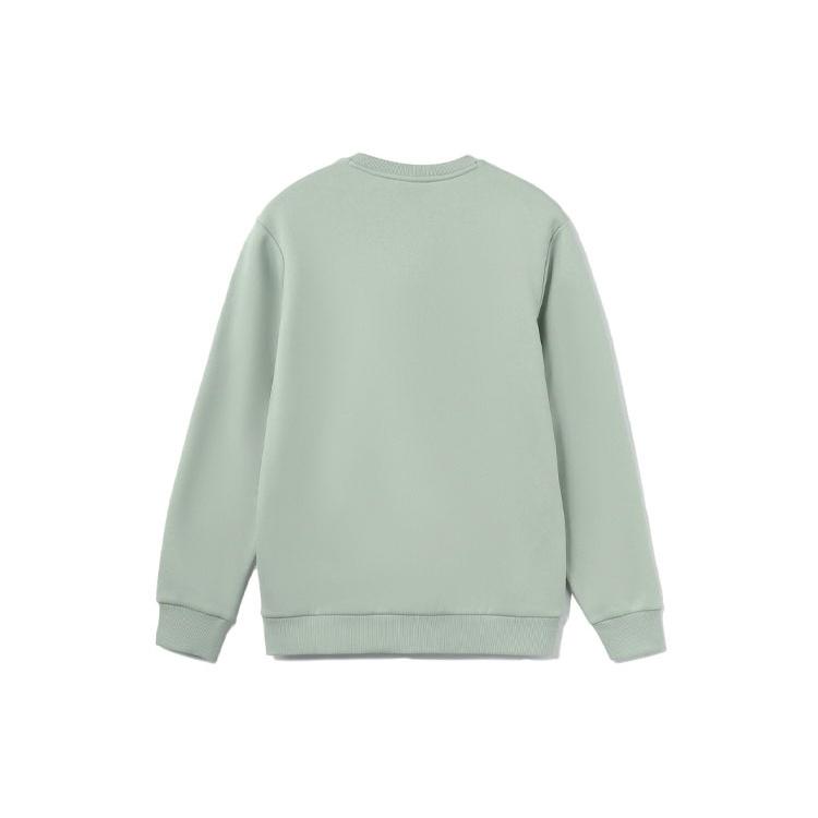 Li-Ning Wade Series Logo Printing Fleece Lined Stay Warm Reflective Pullover 'Green' Men's AWDR839-4