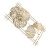 Golden Metal Ginkgo Leaf Decoration Modern Minimalist 3D Wall Sculpture for Bedroom Living Room