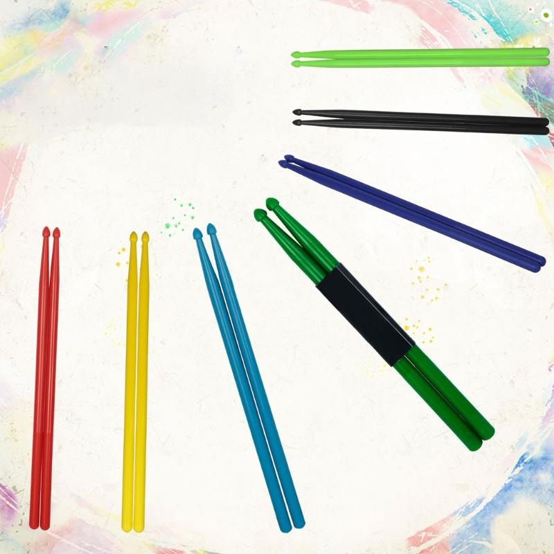 1 пара классических нейлоновых пластиковых барабанных палочек для детей и взрослых, набор барабанных палочек 5B