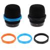Perfk 5-Piece Microphone Slip Protective Rings, Microphone Accessories, Available In 3 Colors - Black