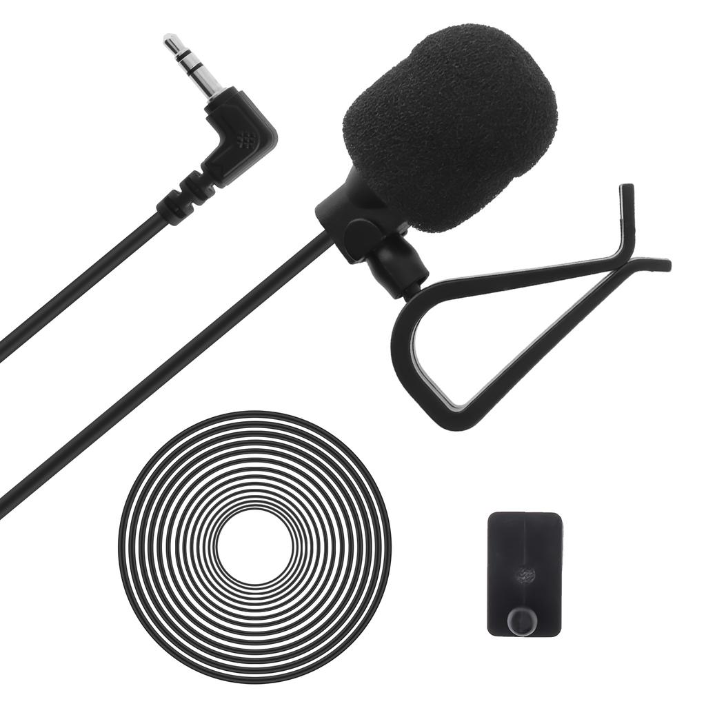 Проводной ПВХ 3,5 мм стерео разъем мини автомобильный микрофон внешний микрофон для ПК автомобильный DVD плеер радио аудио микрофон 3-полюсный адаптер 3 м длиной