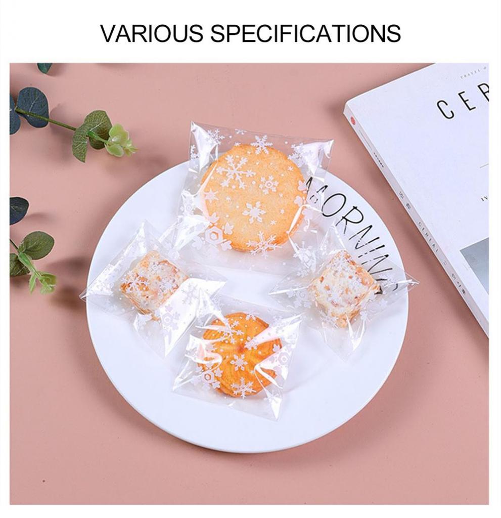 100 шт. Маленькие пластиковые пакеты для печенья Прозрачный целлофановый пакет для подарков на день рождения Пластиковые прозрачные подарочные пакеты для конфет и печенья