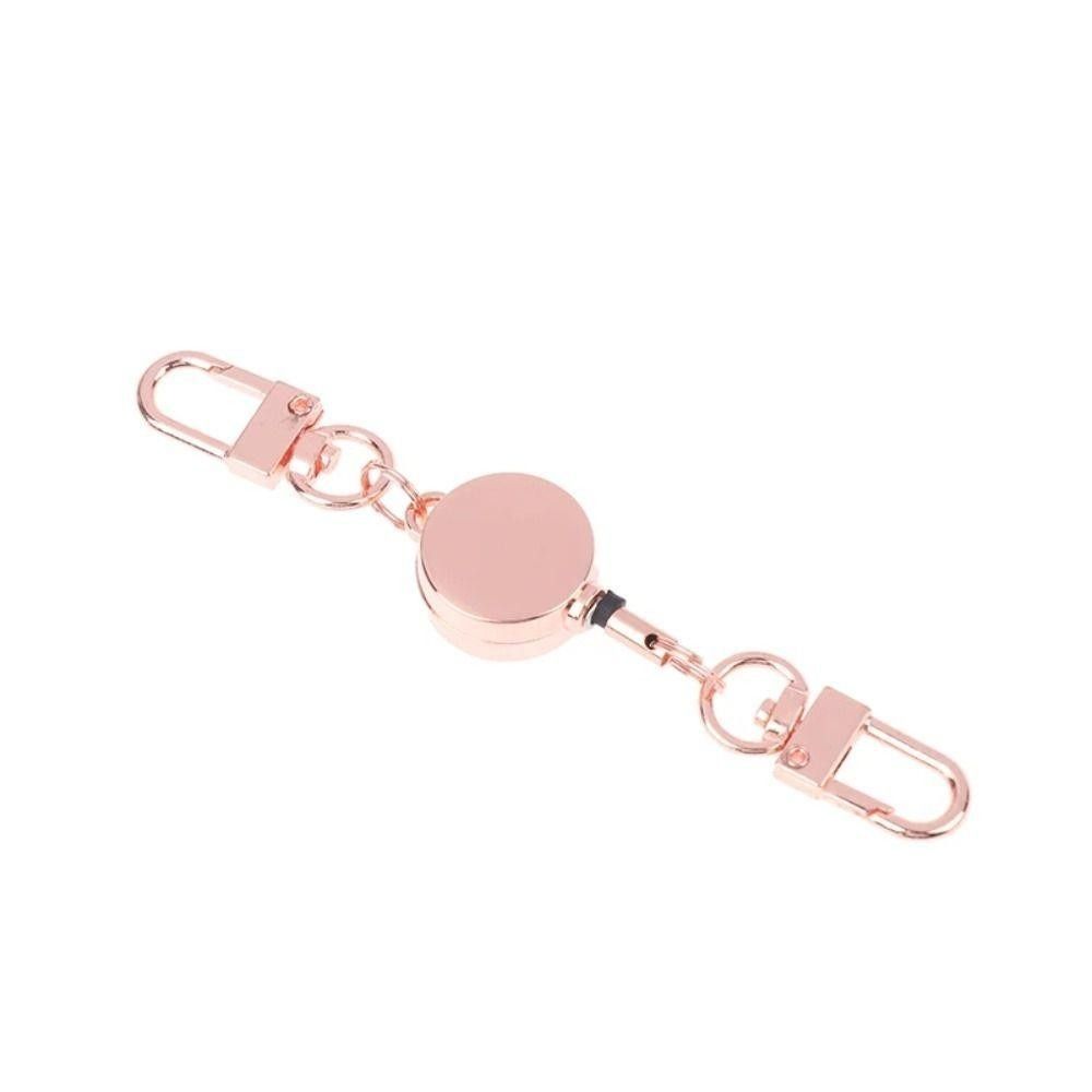 Metal Easy-to-pull Buckle Rope Elastic Elastic Keychain New Retractable Key Ring Doctors/Nurses