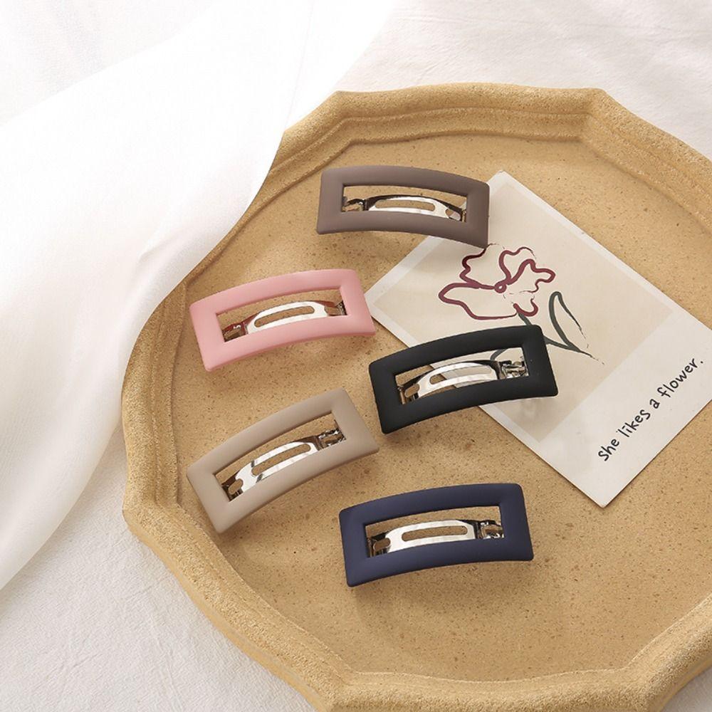 Women Girls Matte Hairgrips Elegant Hair Barrettes Hairpins Spring Hair Clip