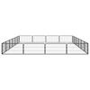 Vidaxl Kojec Dla Psa, 20 Panele, Czarny, 100X50 Cm, Stal