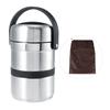 Портативный многослойный термоизолированный ланч-бокс из нержавеющей стали, контейнер для еды, посуда, 1,8 л