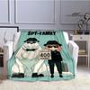 Spy X Family Anime Print Blanket Girl Child Warm Blanket Flannel Soft Cozy Blanket Home Travel Blanket Birthday Gift
