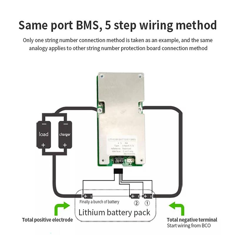 JBD BMS 4S 12V Lifepo4 60A 50A 40A Общий порт BMS Плата схемы балансировки литиевой батареи Для инструментов хранения электроэнергии