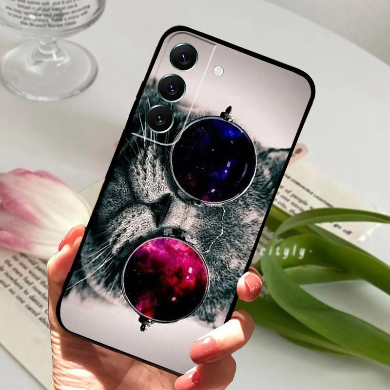 Чехол для Samsung S22 Fundas S22 Plus 5G Мягкая силиконовая крышка для телефона для Samsung Galaxy S22 Ultra S22+ Черный матовый бампер