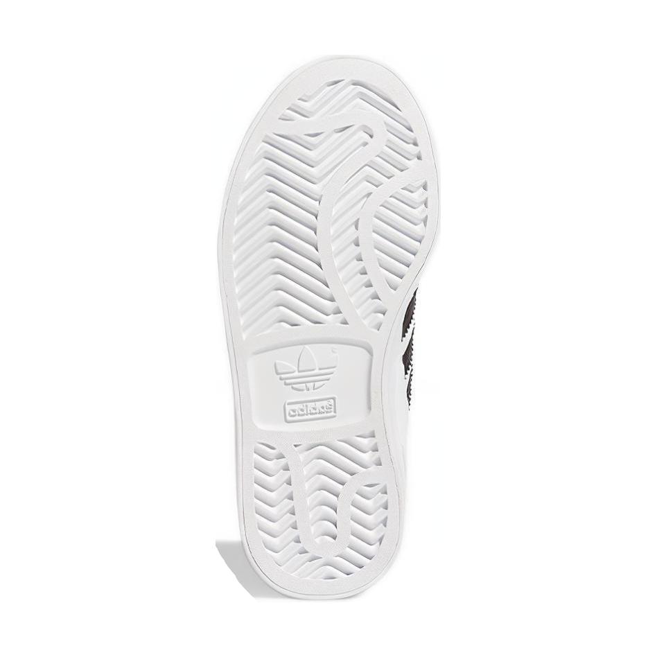 adidas Originals Hardcourt Hi Повседневные спортивные высокие детские кеды для скейтбординга Детские кроссовки Белый Черный Золотой FV5737
