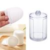 New Round Holder Container Cosmetic Organizer Makeup Cotton Acrylic Box Pads Storage