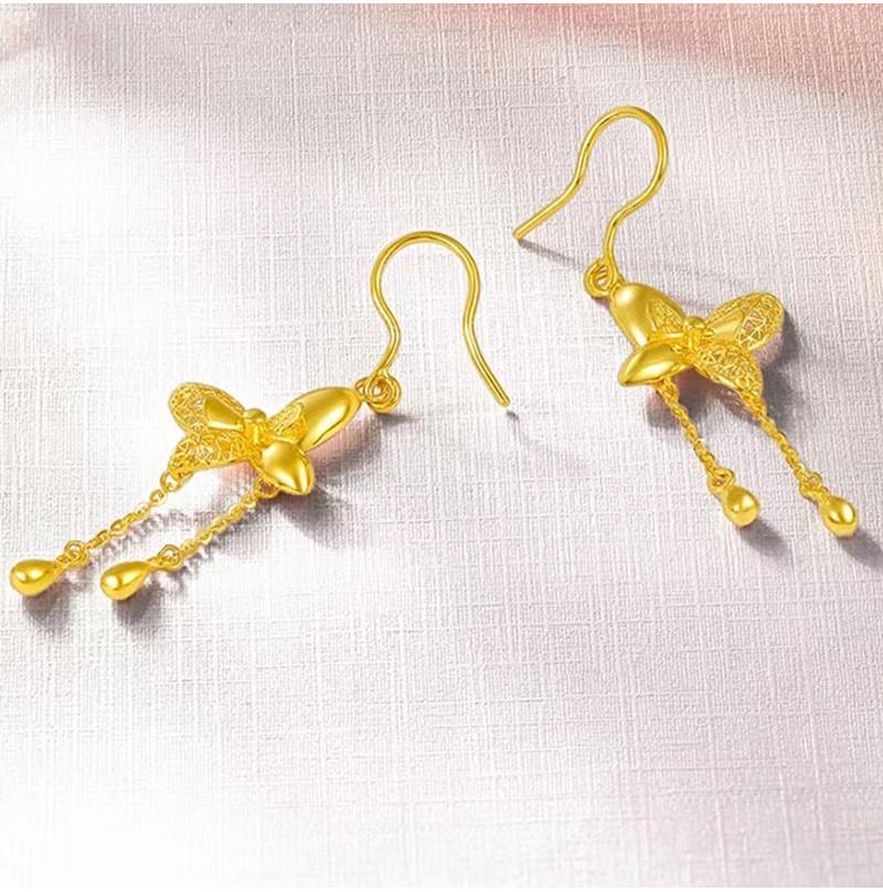 Элегантное кольцо из латуни с золотым покрытием в виде бабочки, потрясающий геометрический дизайн для женщин