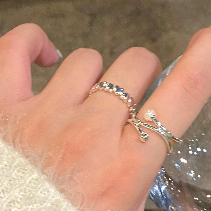 Retro Style Versatile Heart Open Ring for Women