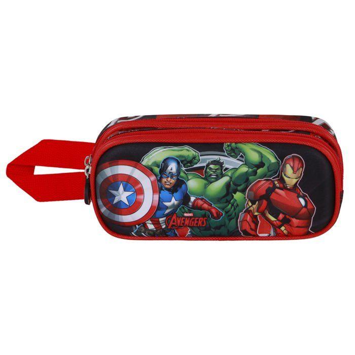 Trousse Double 3D - Avengers Almighty - Rouge - Taille Unique