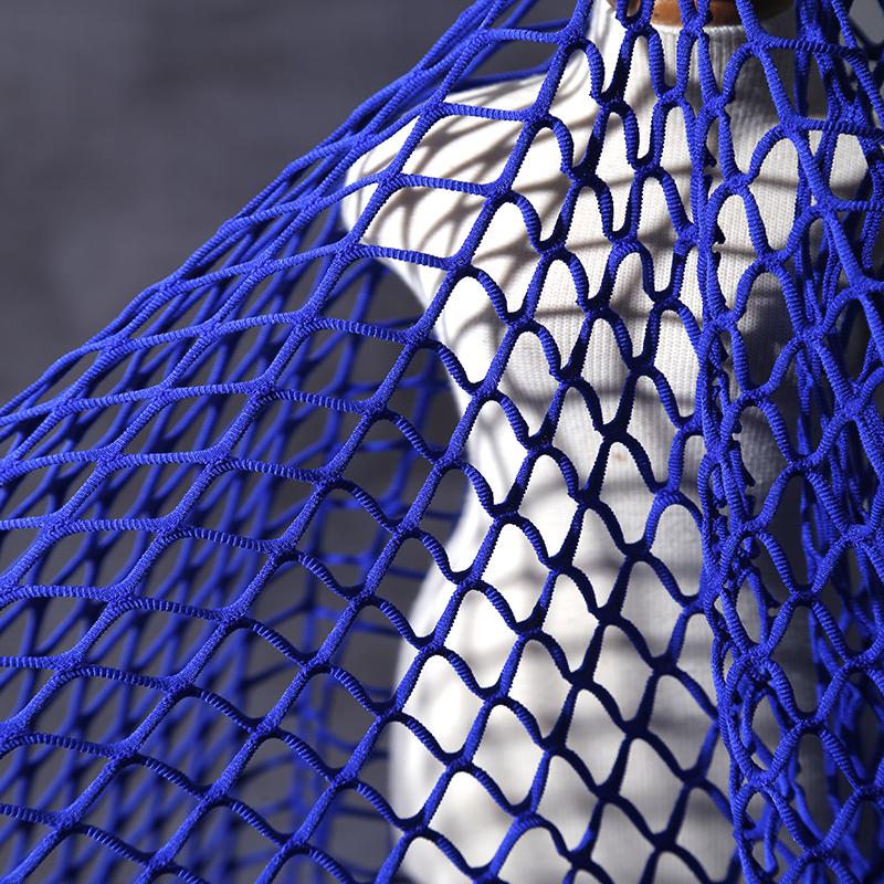 50x150см Эластичная Крупная Сетка Ткань Рыболовная Сеть Ткань Полая Сетка Кружево Платье Одежда Брюки Костюм Эластичный Материал