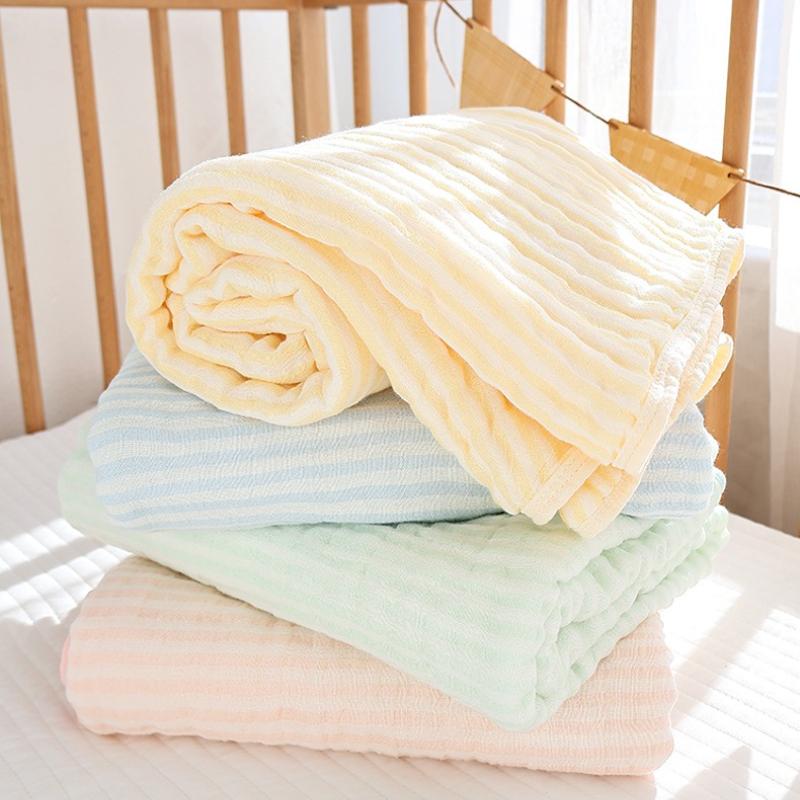 6 Layer Bamboo Cotton Baby Blankets Newborn Bath Towel Soft Baby Muslin Swaddle Bedding Stroller Cover Newborn Aceessories Manta