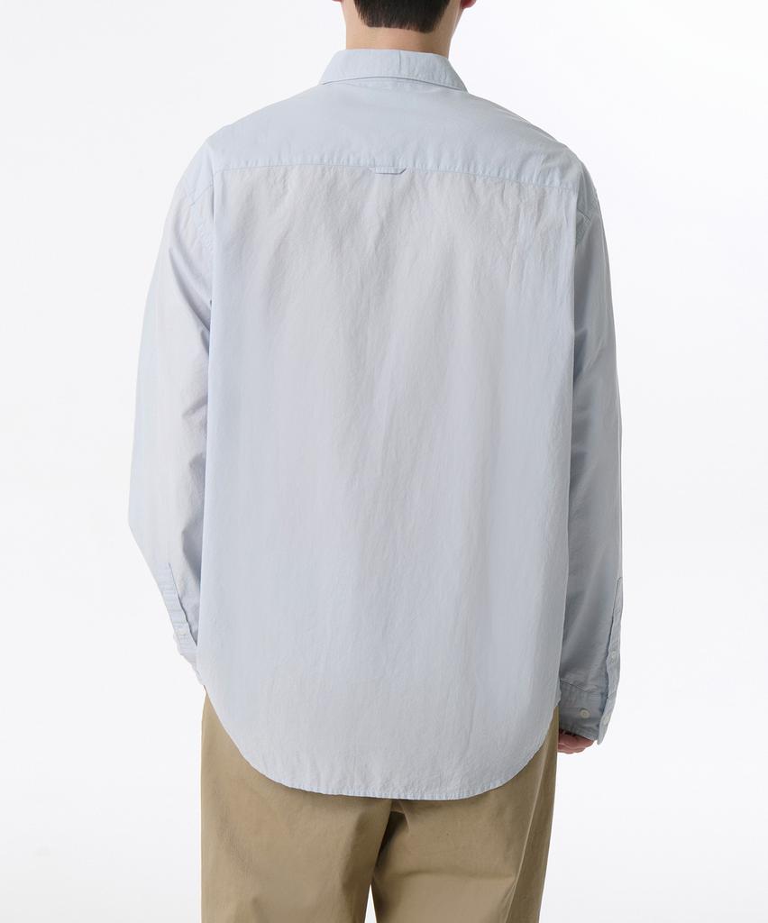 MUSINSA STANDARD Relaxed Micro Seersucker Shirt [Sky Blue]