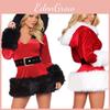 Женский Делюкс Костюм Миссис Санта Клаус Рождественский Маскарадный Костюм Для Праздничных Торжеств