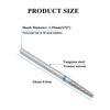 1 шт., конусное сверло для ногтей из карбида вольфрама 3/32 дюйма, вращающиеся фрезы для маникюра, аксессуары для электродрелей, инструмент для фрезерования ногтей