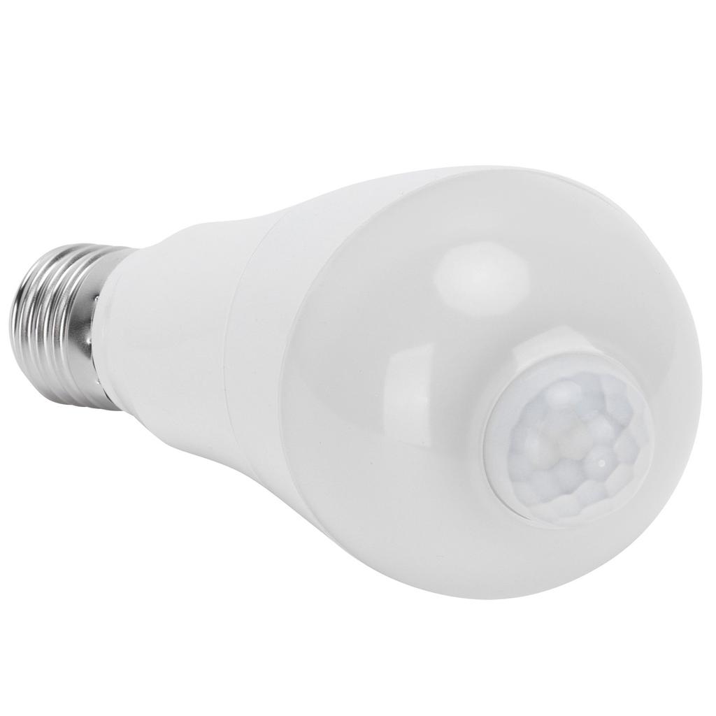 E27 Human Sensor Light Bulb 7W LED Induction Lamp for Corridor Balcony 85?265V Pure White Light