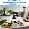 Beautyflier Bowl Covers Compatible with KitchenAid Stand Mixers 4.5/5 Quart Stainless Bowl, Yeast Dough Airtight Bowl Cover, Great Dustproof and