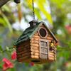Resin Birdhouse Garden Outdoor Hanging Decorative Nest Box Tree Ornament American Style
