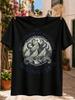 The Mountains Of Madness Hiking Club Cthulhu Tentacles Around A Mountain Circle In Vintage Engraved Unisex All Tshirt