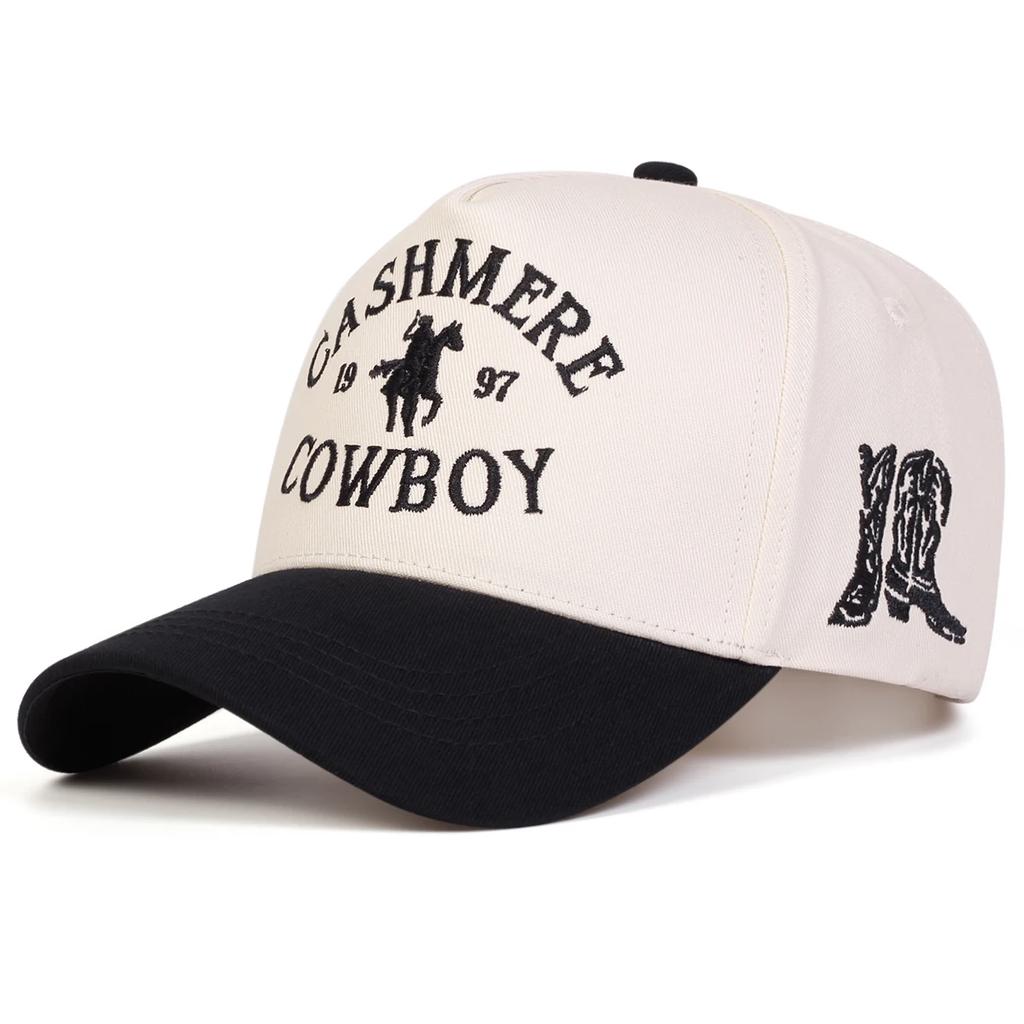 Унисекс Бейсболки с вышивкой букв COWBOY Весна и Осень Уличные Регулируемые Повседневные Кепки Шляпа для защиты от солнца Спортивная Кепка