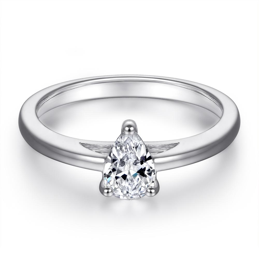 Классическое кольцо Lindon из стерлингового серебра 925 пробы с цирконом, женские украшения, свадебное обещание, подарок для вечеринки