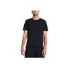 Under Armour Футболка Iso-Chill Running Striped с коротким рукавом для мужчин, черная 1376518-004
