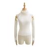 Sexy Slim Fit Turtleneck Sleeveless Knit Sweater Short Top Women