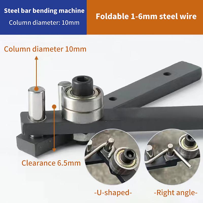 Manual Bending Machine Steel Bar Benders Diy Braided Basket Anchor Hook Iron Steel Copper Bar Light Bracket Manual Bending Tool