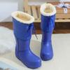 Новые роскошные дизайнерские женские зимние водонепроницаемые ботинки EVA для девочек, классические зимние ботинки, плюшевые короткие ботинки, женские резиновые сапоги