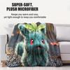 Cartoon Pikachu Personal Printed Flannel Blanket For Office Travel Comfort Leisure Camp Multifunctional Universal Blanket Gife