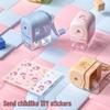 Закрытая ручная точилка для карандашей Kaba Bear со стикерами - Подходит для различных типов карандашей