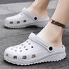 Модные сабо Мягкие пляжные мужские тапочки Платформа Отверстие Y2k Мужская обувь Маскулино Низкая цена Стиль 2025 ПВХ Веселые Эва Элегантные шлепанцы Слайды