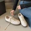 Retro Lace Edged Sneakers Popular In Spring and Autumn German Training Casual Shoes Simple and Minimalist