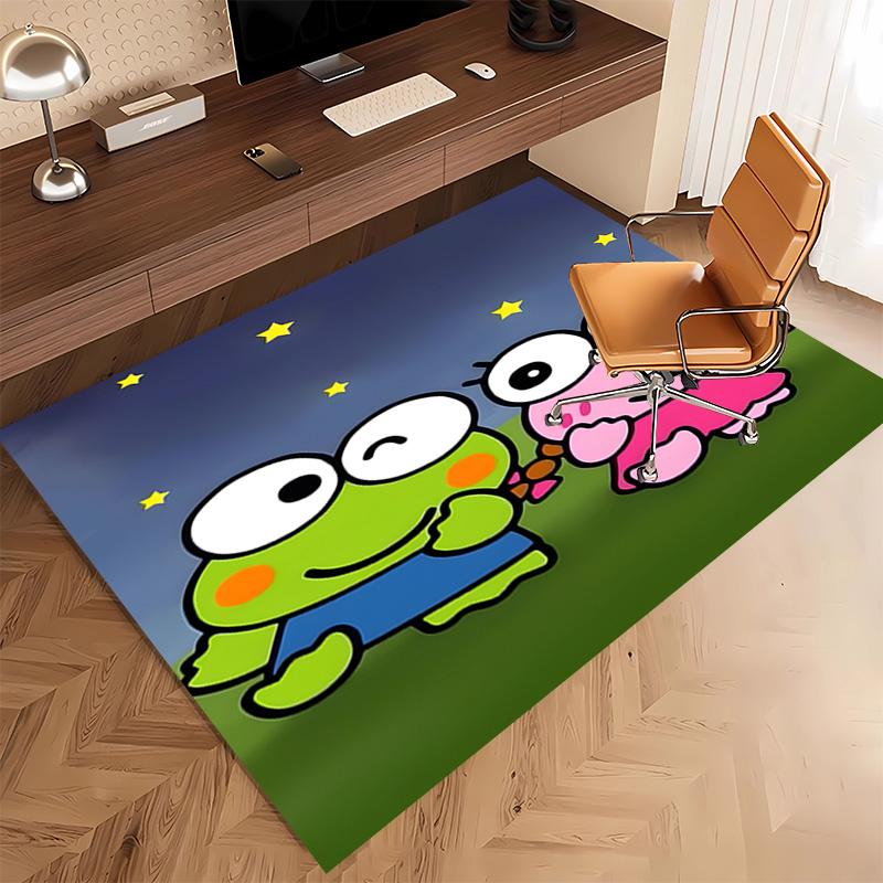 1pc Sanrio3 Print Area Rug - Soft, Washable Non-Slip Indoor Mat, Living Room, Home Office Decorative Rug,Office Decorative