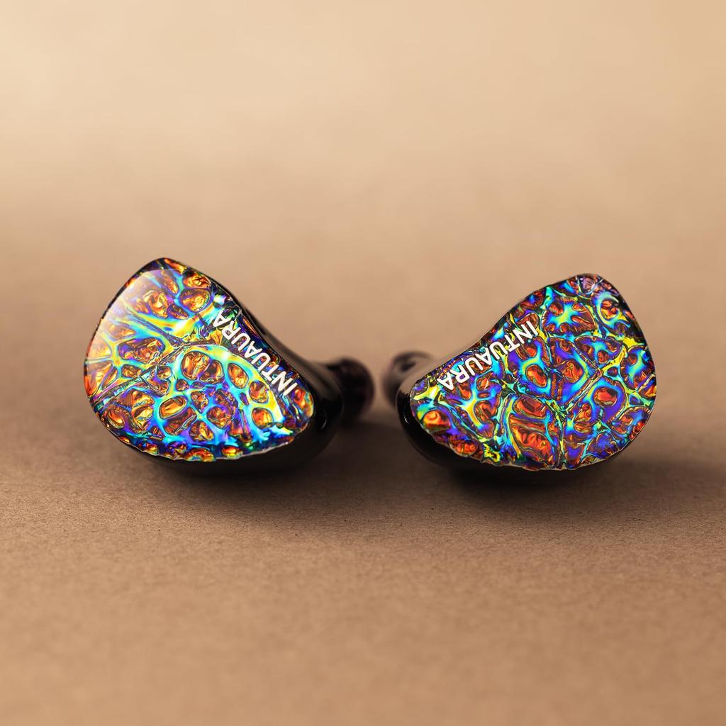 Linsoul INTUAURA Uniqueness Hybrid Earphones with 3D Printed Felt Ergonomic Binaural Stereo and Balanced Classic Copper Wire Compact and Comfortable