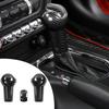 Car Automatic Gear Shift Knob Trim Cover Carbon Fiber Style Stickers For Ford Mustang 2015-2023 ABS Accessories