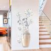 Flowers Vase Wall Sticker Bedroom Living Room Home Self Adhesive Waterproof Decals